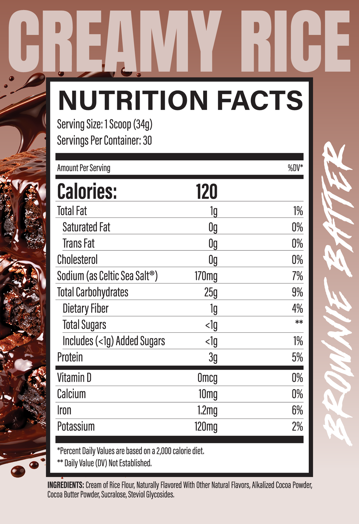 CREAMY RICE / Gluten & Dairy Free = (30) Servings