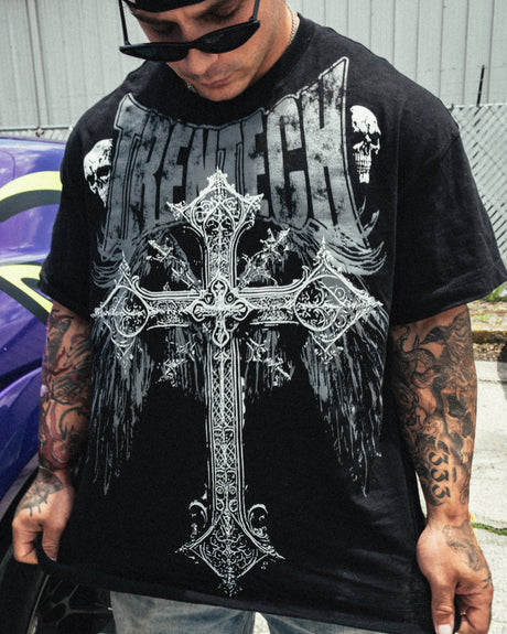 OVERSIZED (PUMP COVER) "SKULL & CROSS"